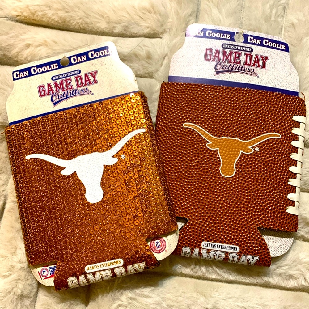 2 Texas Longhorns coozies
